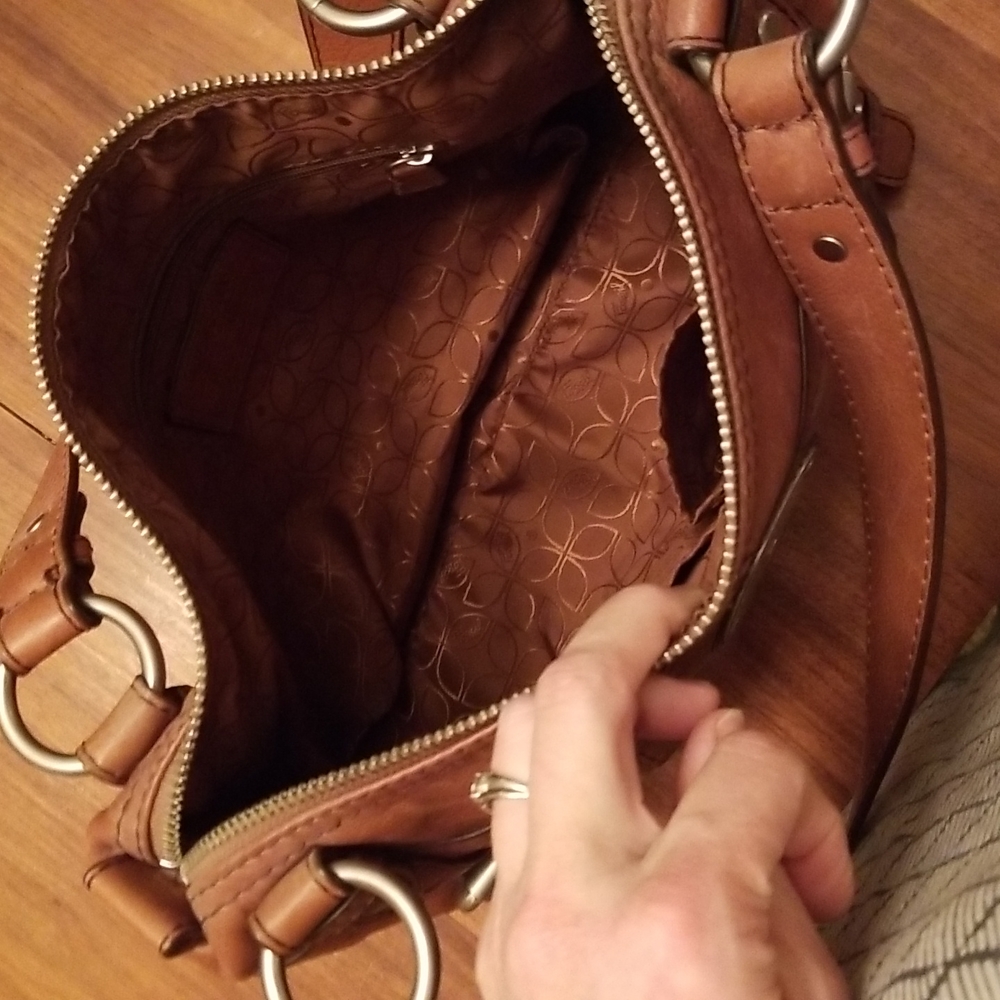 Fossil long live vintage large satchel! SO PRETTY! - Picture 9 of 14